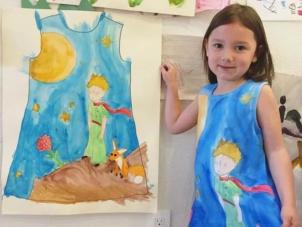 استفاده از نقاشی کودک در طرح لباس
